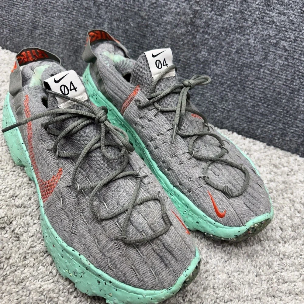 Nike Space Hippie 04 Sneakers Gray Green Shoes CZ6398-020 men's size 11